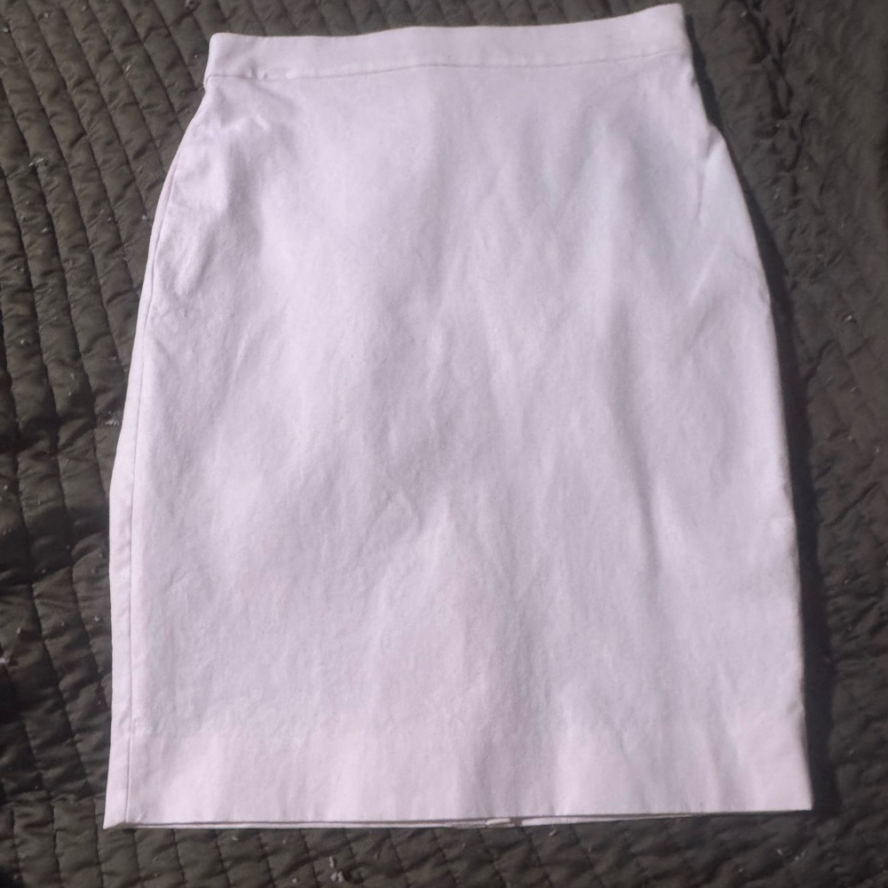 J. Crew Classic White Pencil Skirt